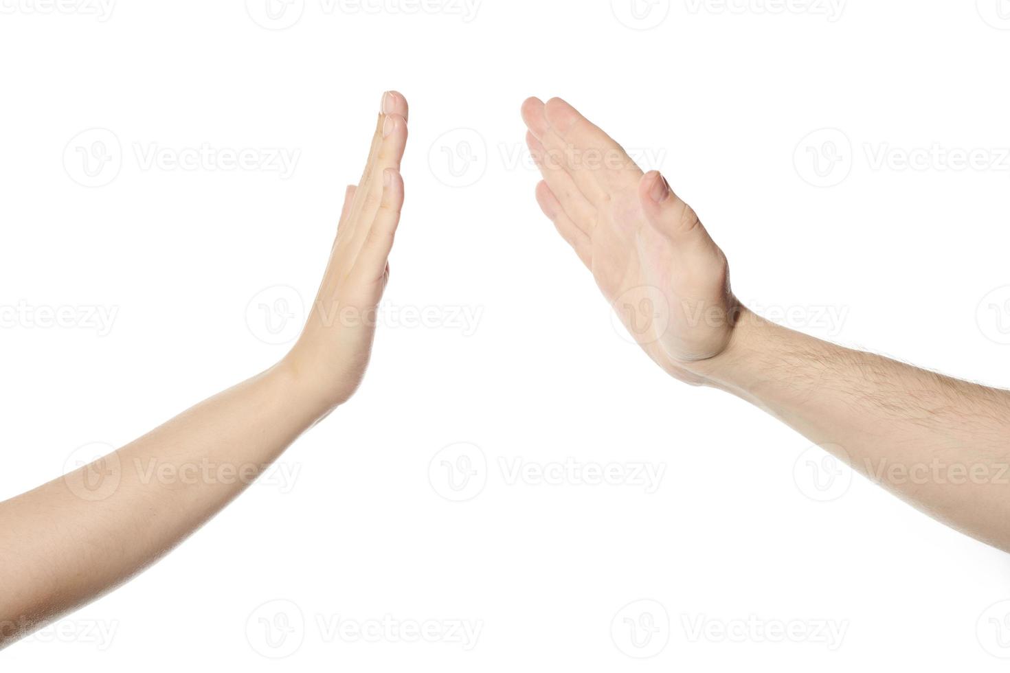 Give five hands gesture photo