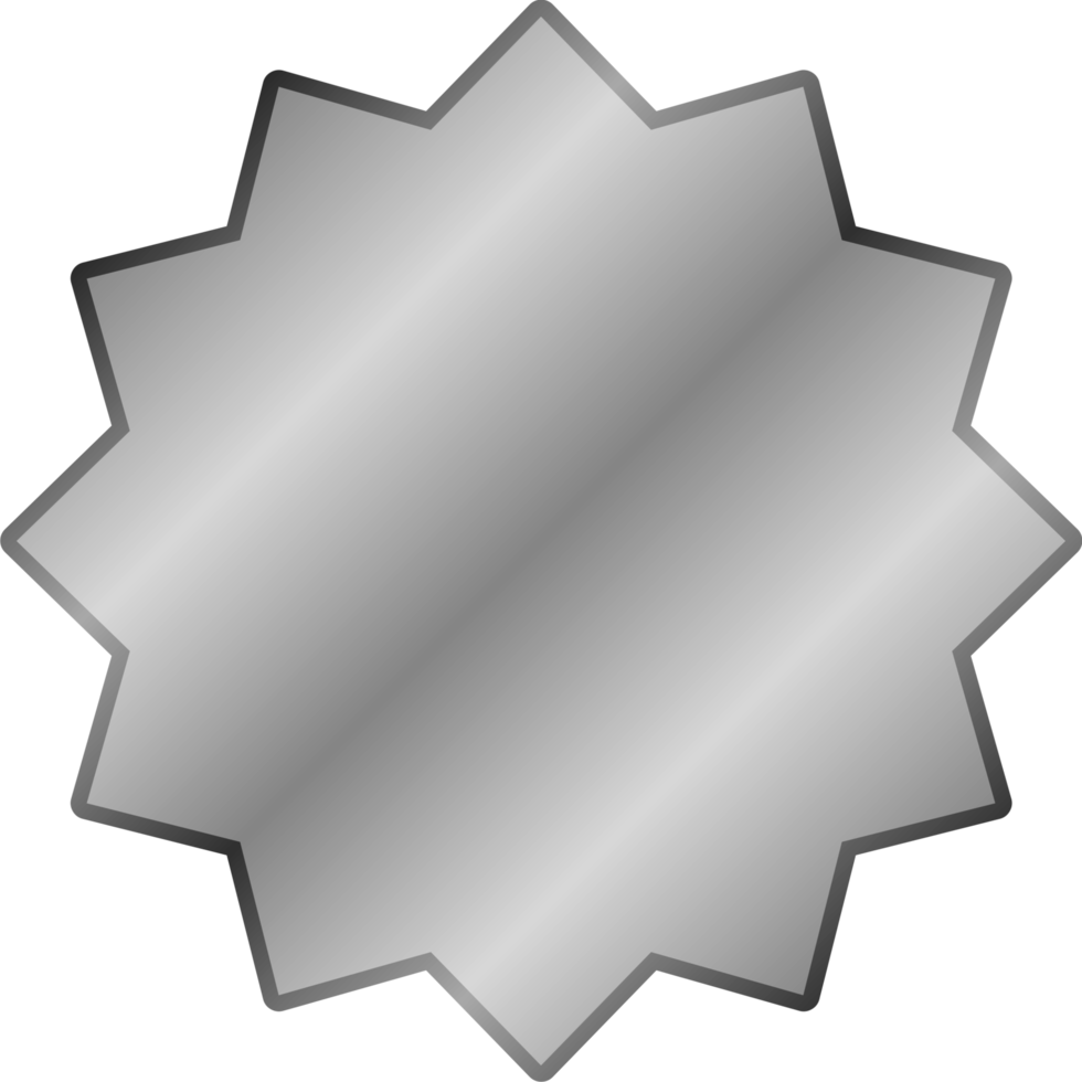 silver gradient achievement empty medal png