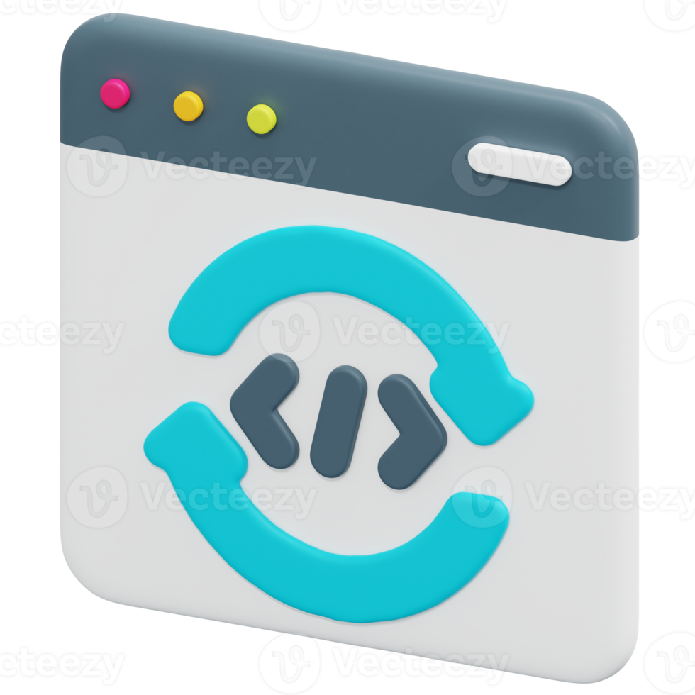 updating 3d render icon illustration png