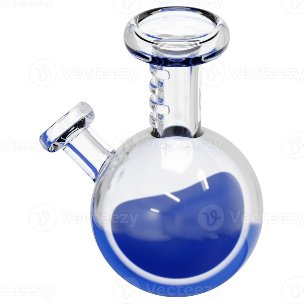 straus flask 3d render icon illustration png
