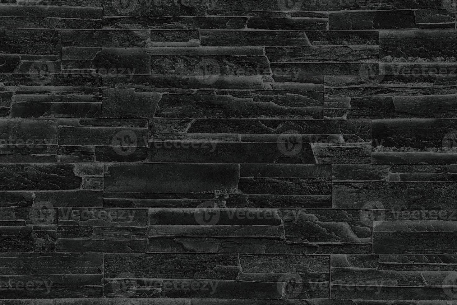 black brick wall abstract background photo