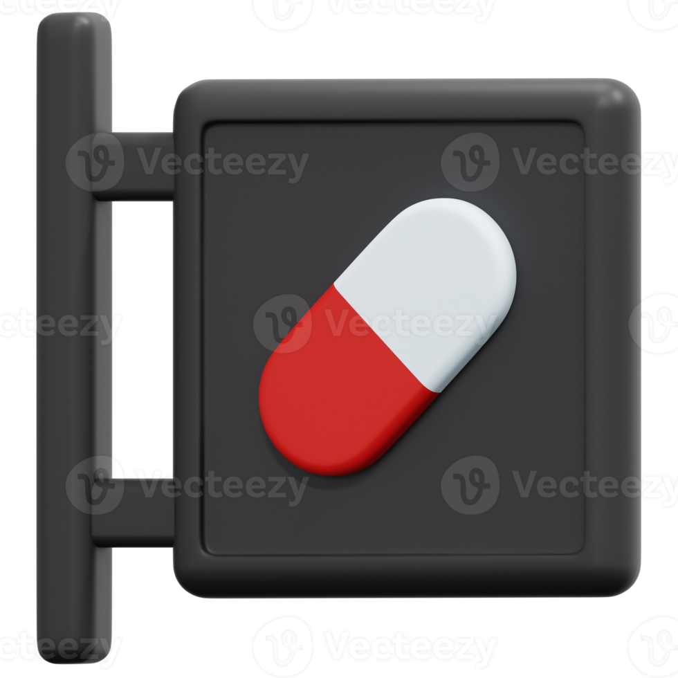 sign 3d render icon illustration png