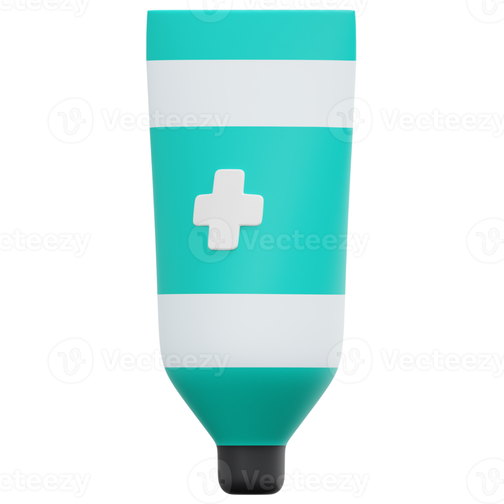 ointment 3d render icon illustration png