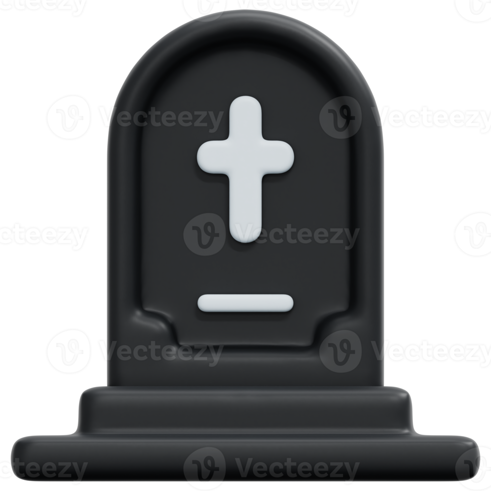 illustration de l'icône de rendu 3d de la tombe png