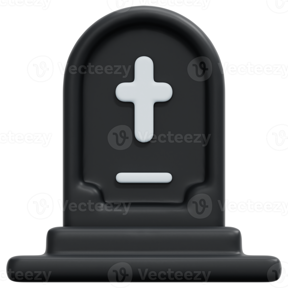 tomb 3d render icon illustration png