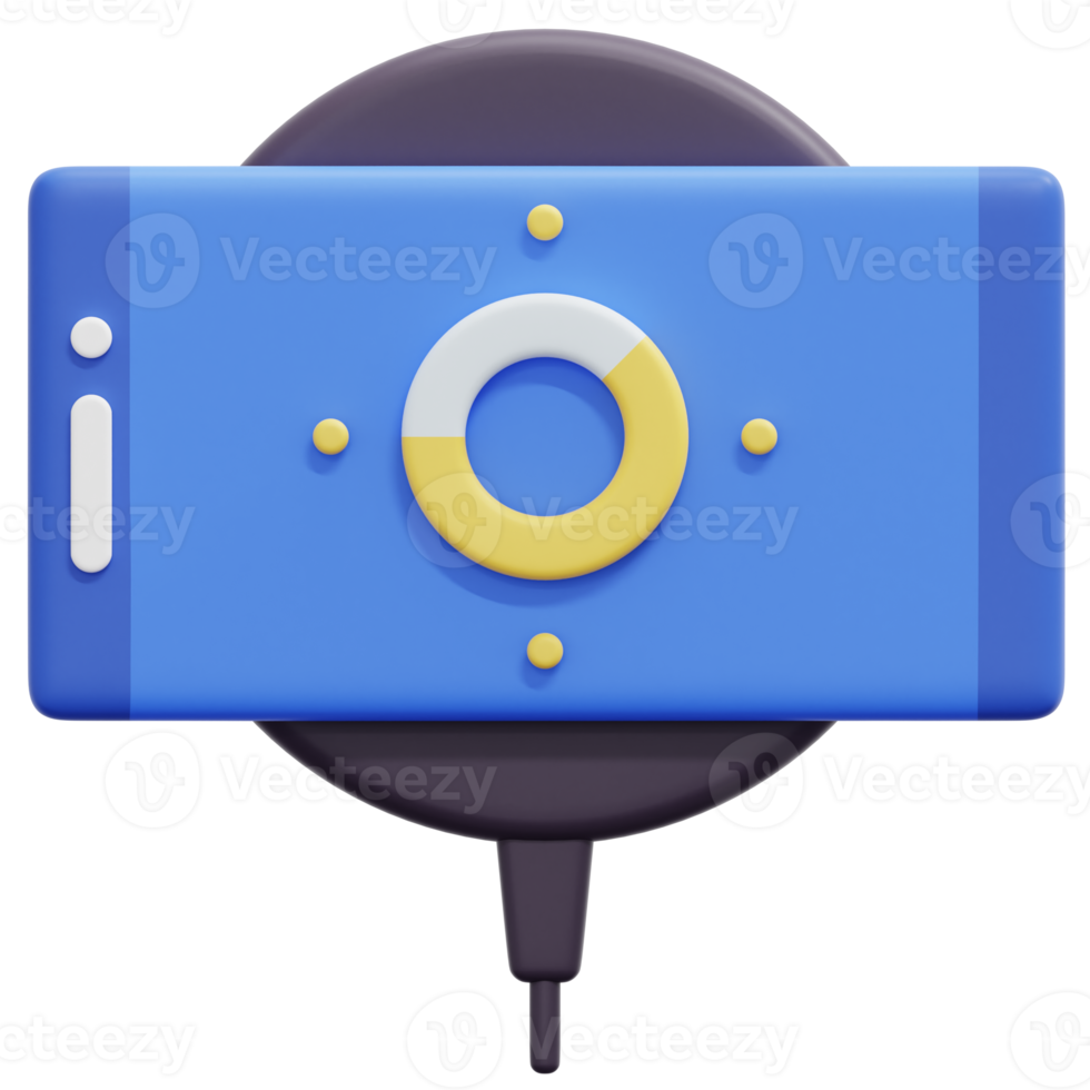 wireless charger 3d render icon illustration png