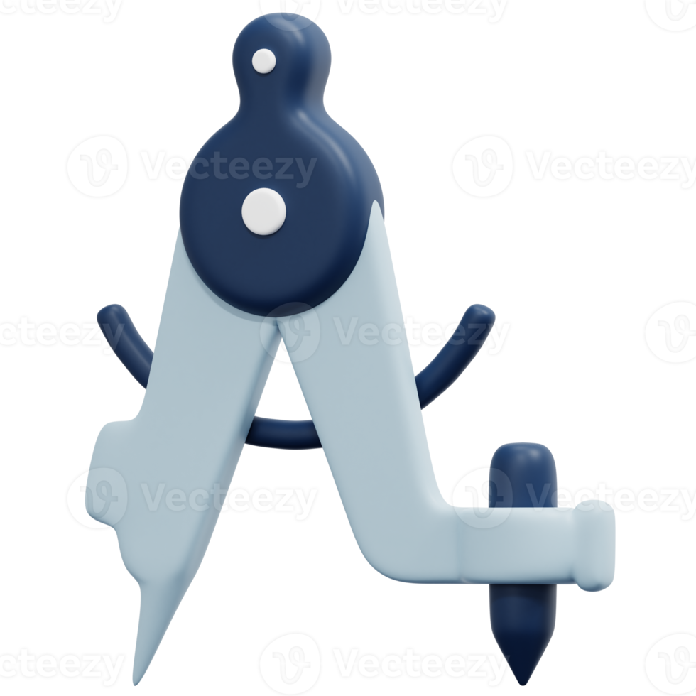 compass 3d render icon illustration png