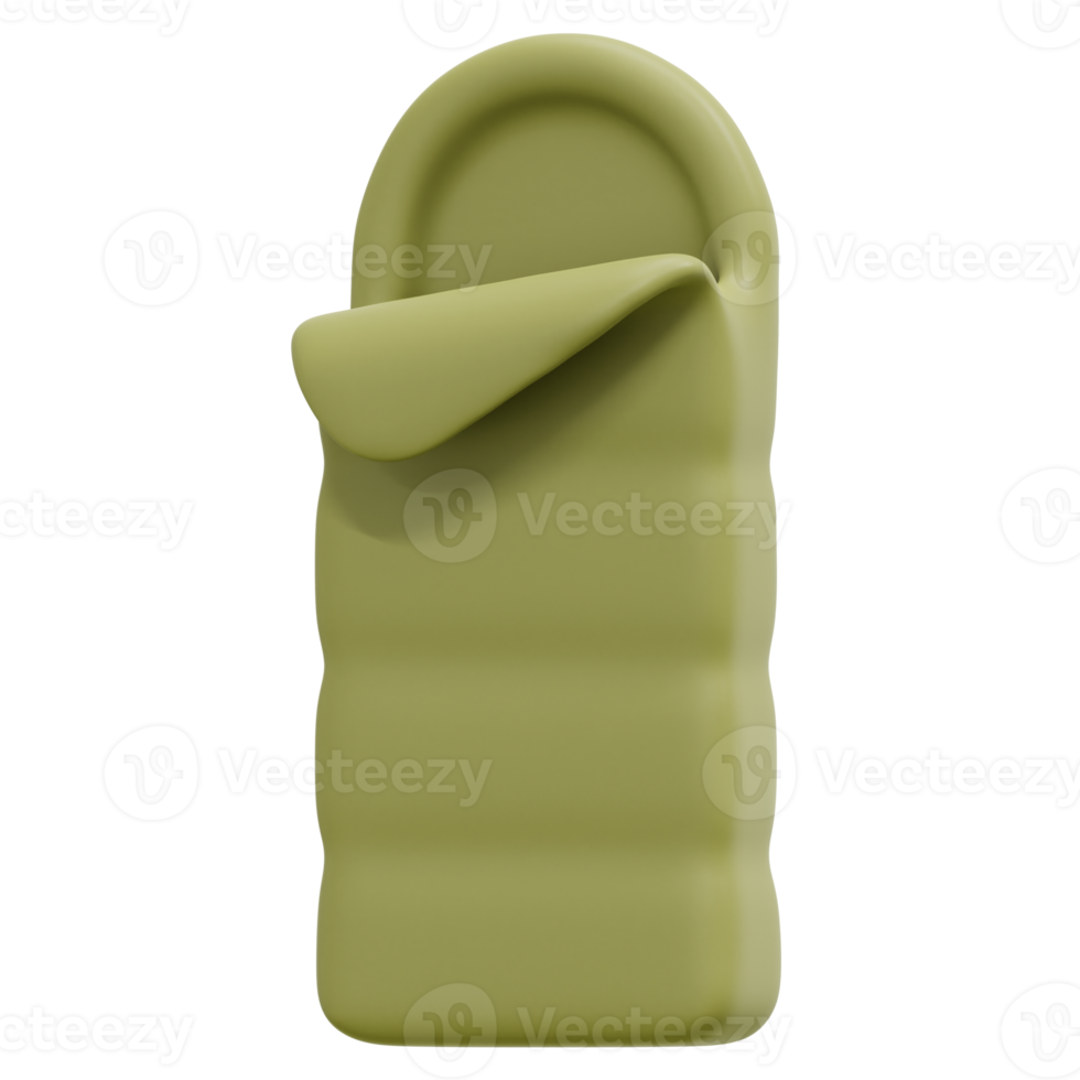 sleeping bag 3d render icon illustration png