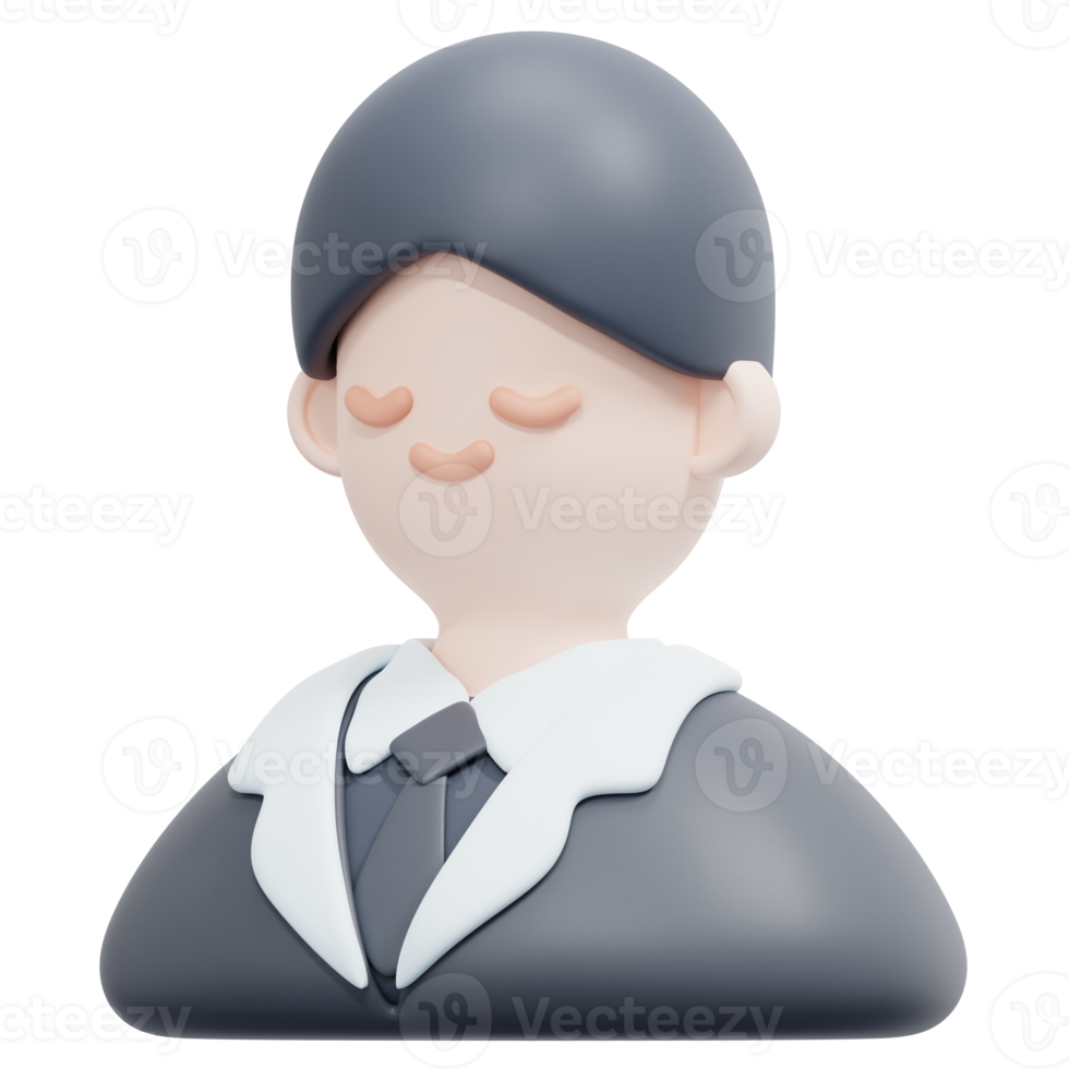 groom 3d render icon illustration png