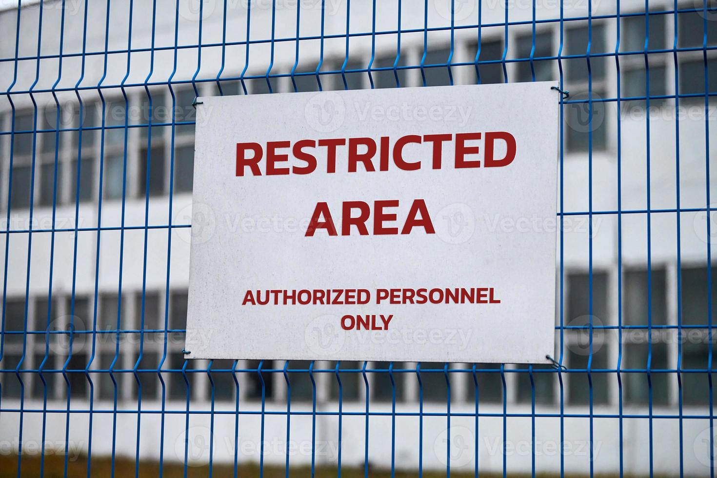 Restricted area, authorized personnel only, no trespassing photo