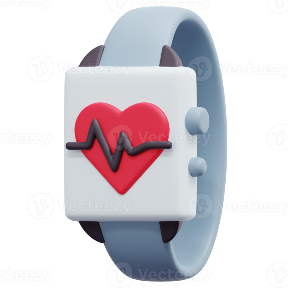 smartwatch 3d render icon illustration png