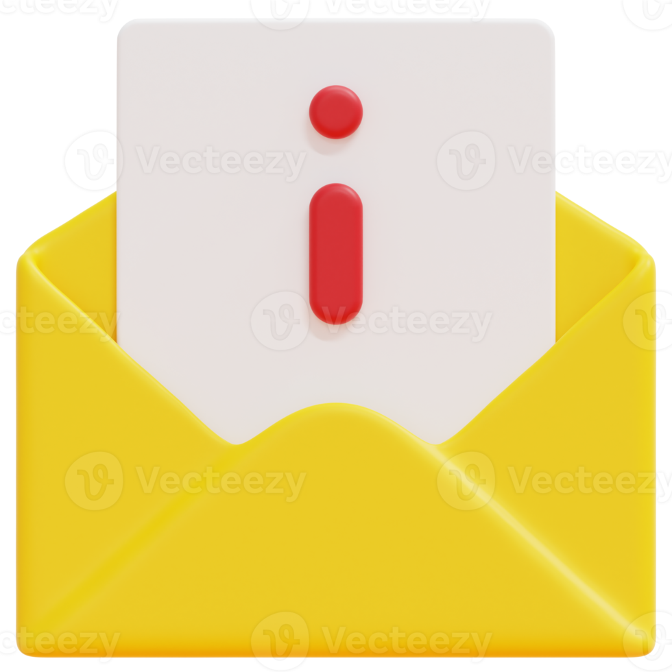 information 3d render icon illustration png