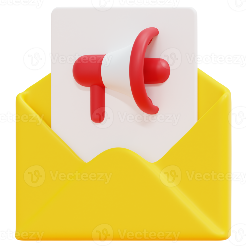 promote 3d render icon illustration png