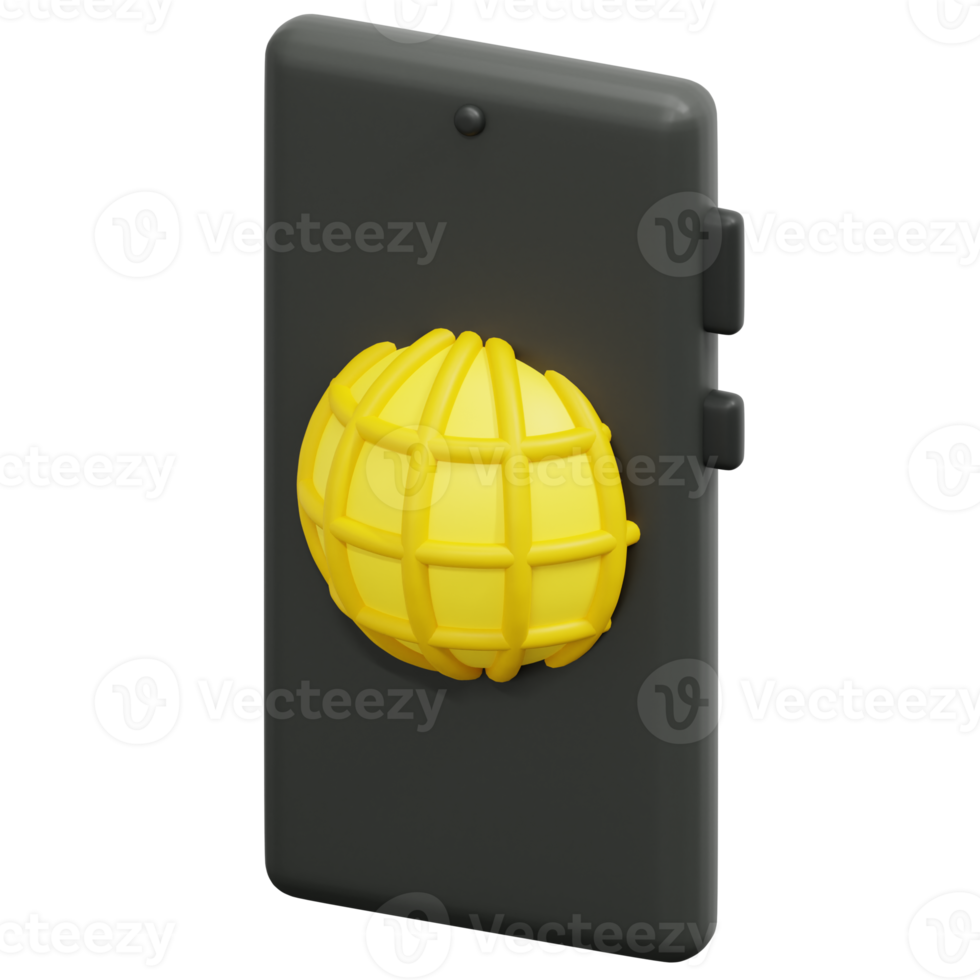 internet 3d render icon illustration png