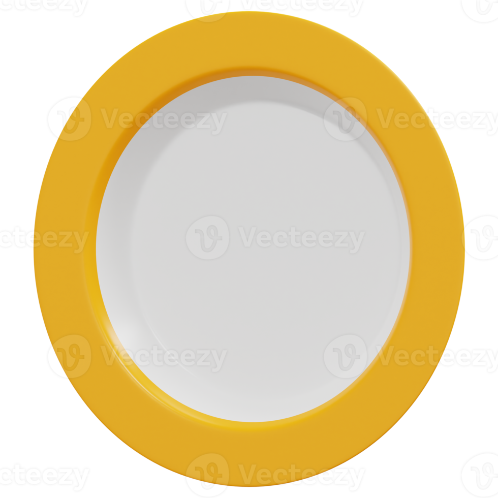 dish 3d render icon illustration png