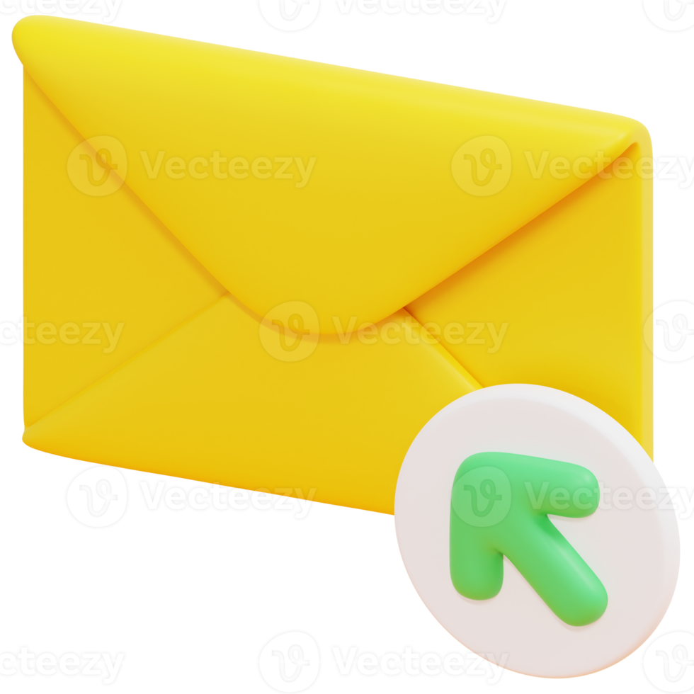 click 3d render icon illustration png