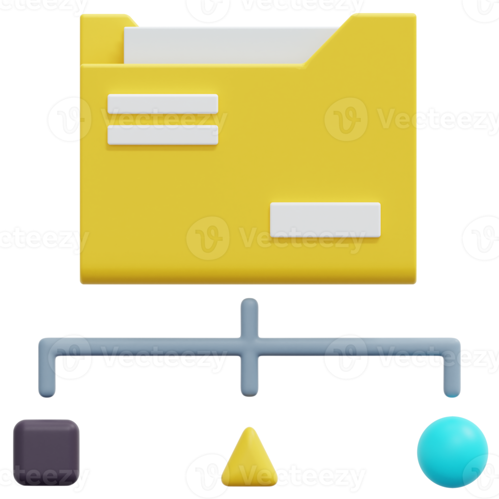 data classification 3d render icon illustration png