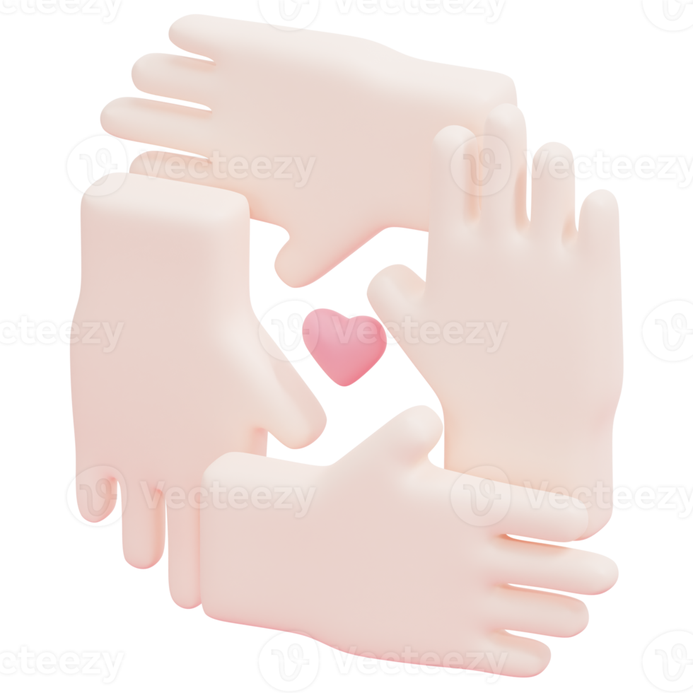 solidarity 3d render icon illustration png