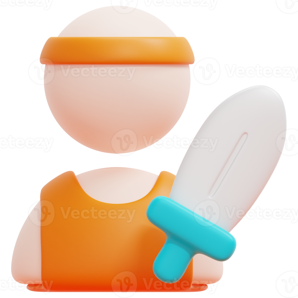 attack 3d render icon illustration png