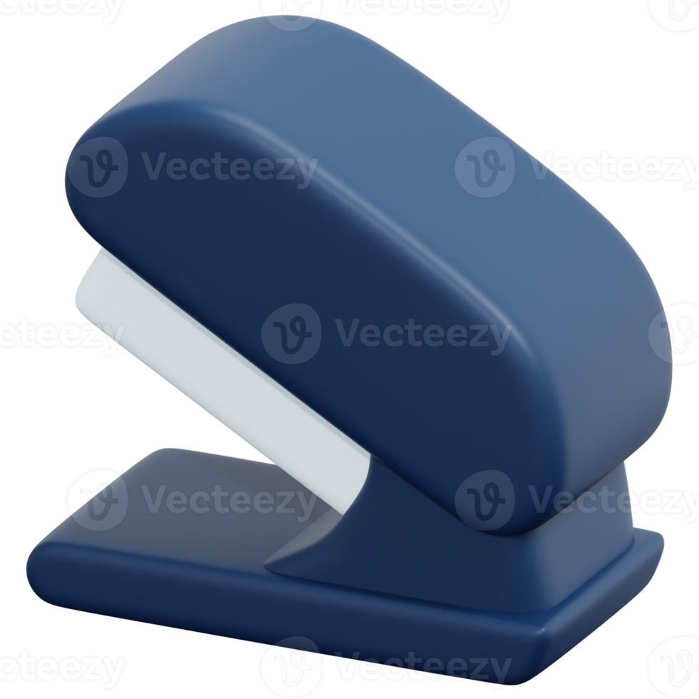 stapler 3d render icon illustration png