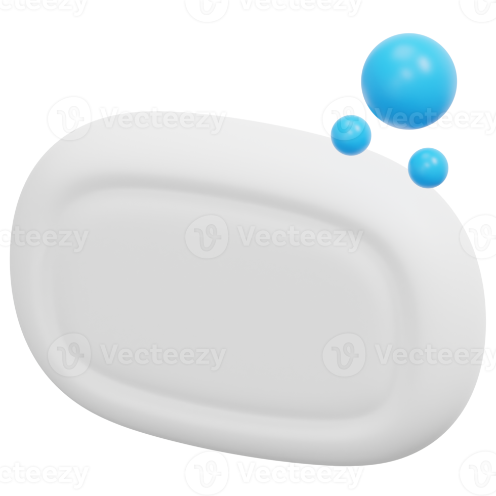 soap 3d render icon illustration png
