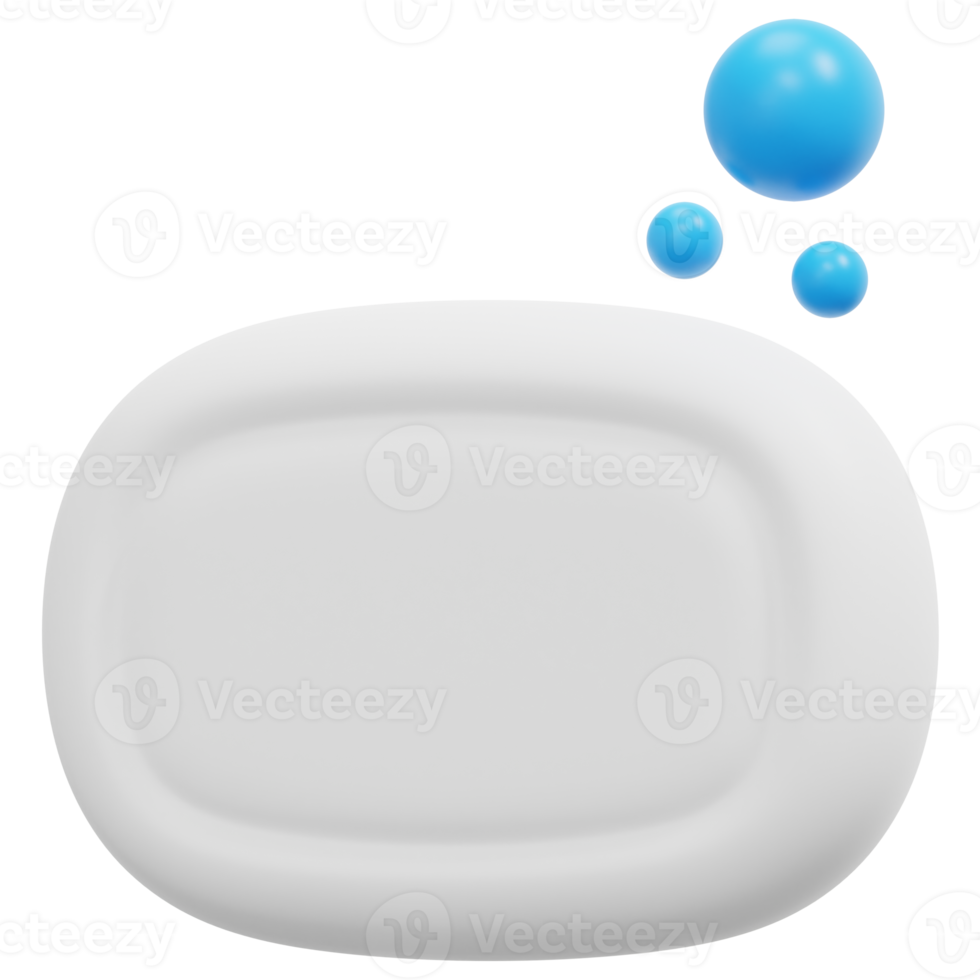 soap 3d render icon illustration png