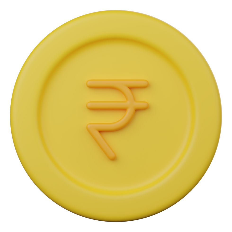 rupee coin 3d icon png