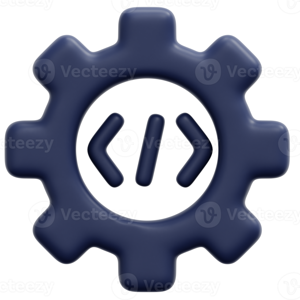 coding 3d render icon illustration png