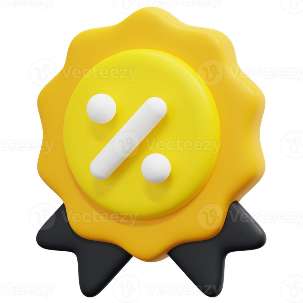 discounts 3d render icon illustration png