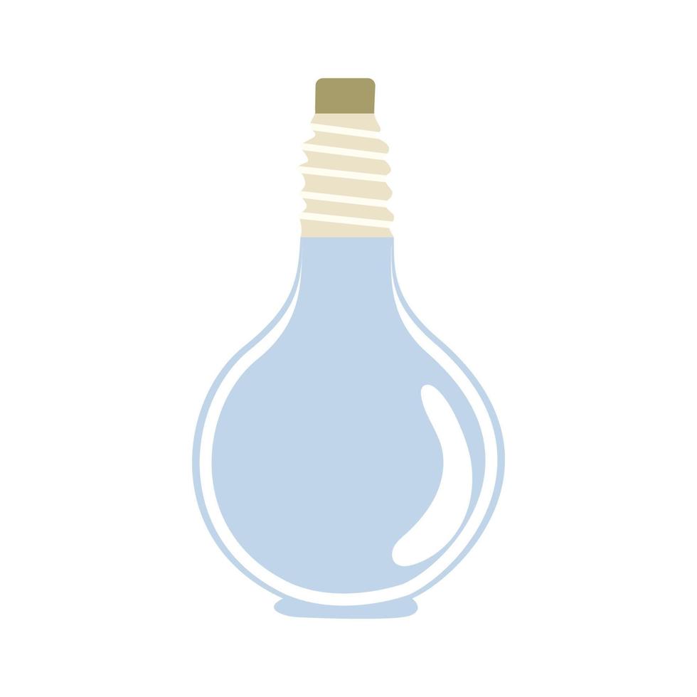 flat design vector illustration of a light bulb, design illustration