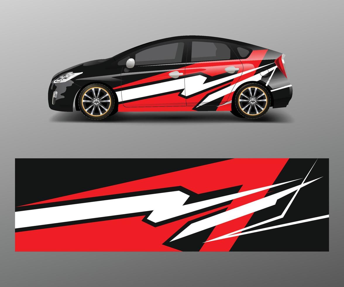 Sport car racing wrap design. vector design template design vector