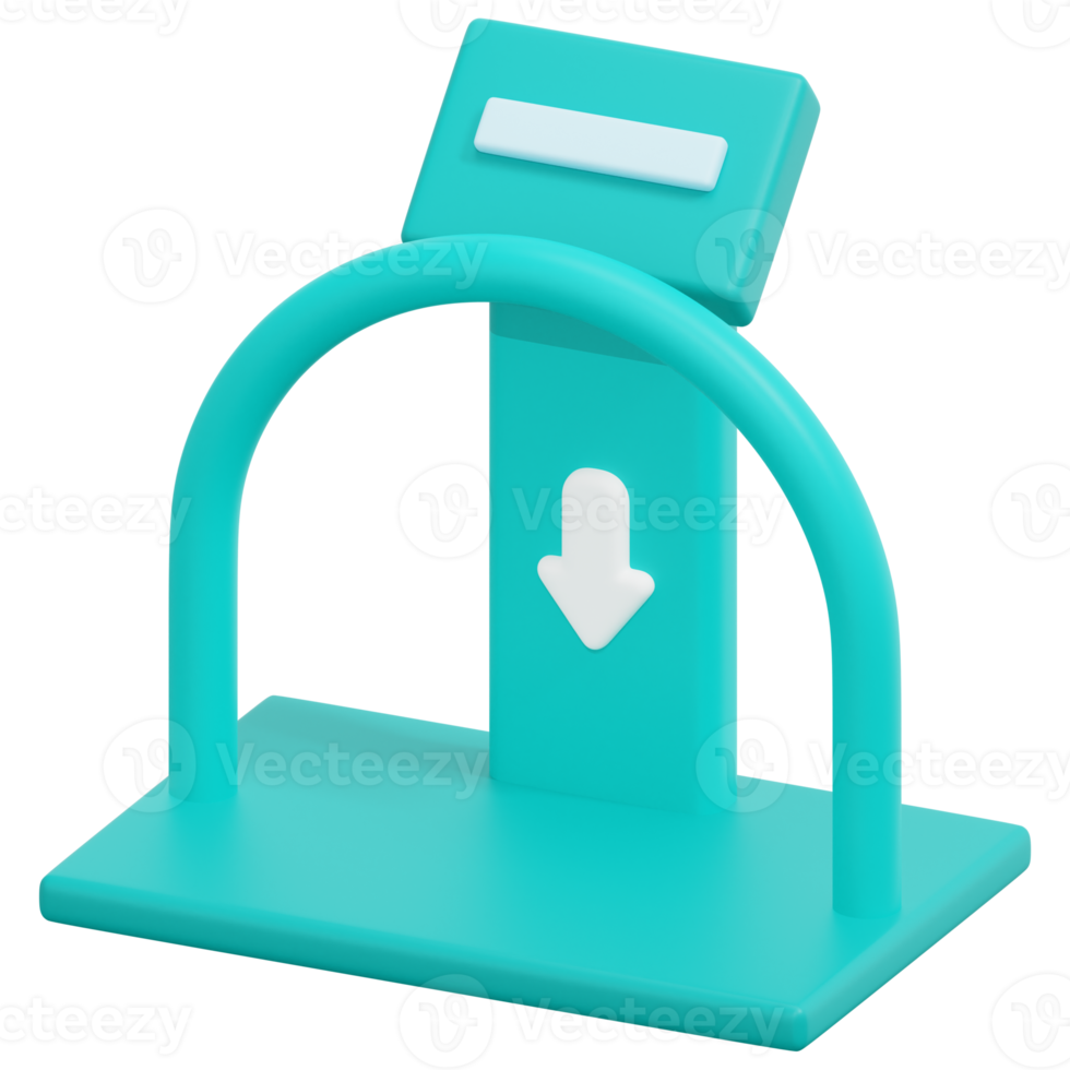 scale 3d render icon illustration png