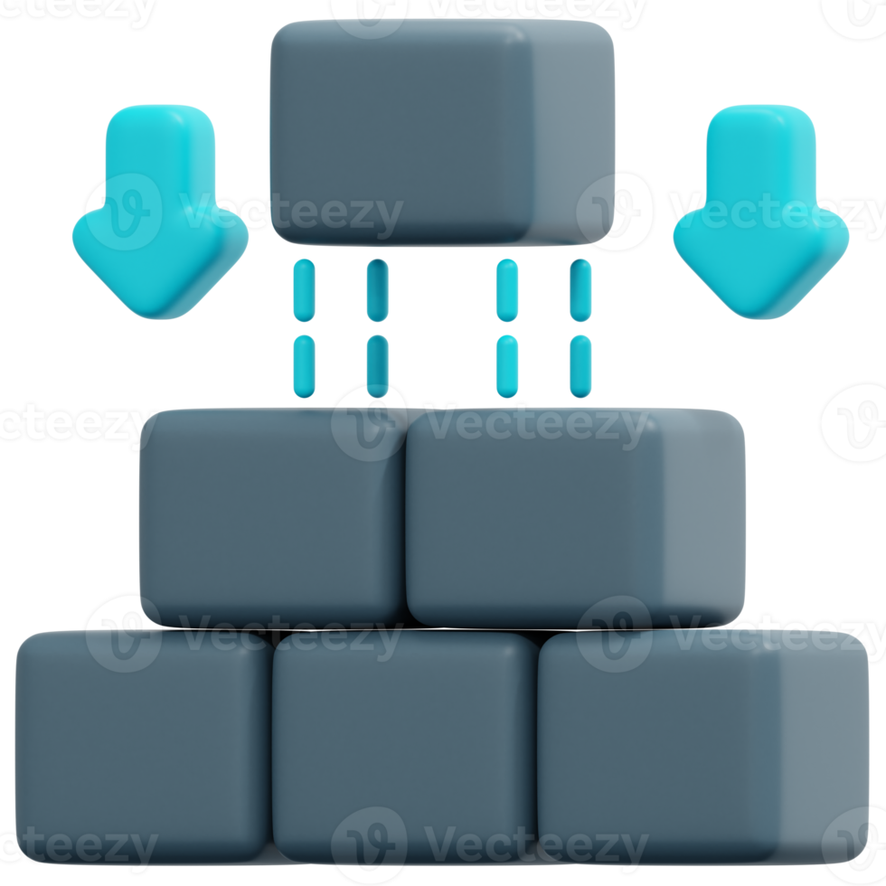 build 3d render icon illustration png