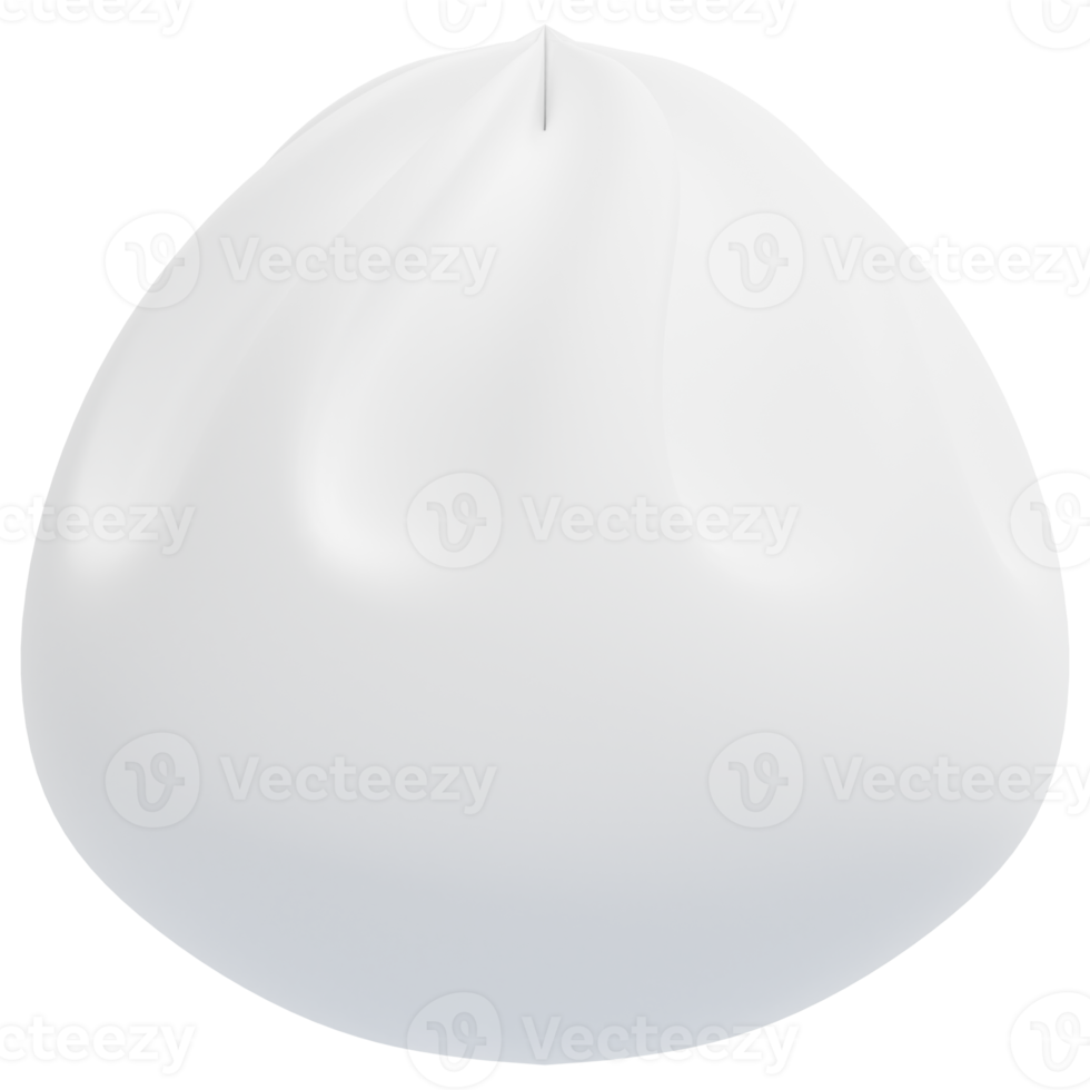 dumpling 3d render icon illustration png