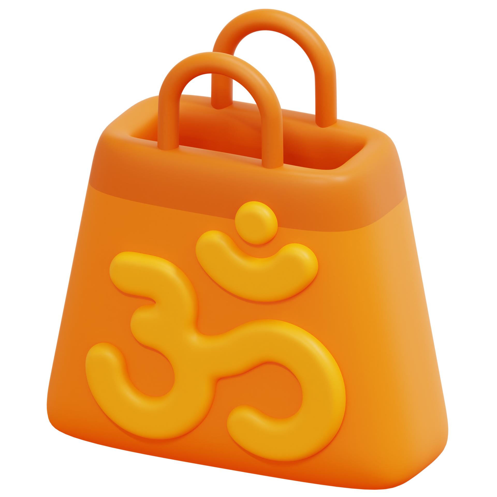shopping bag 3d rendering icon illustration, png transparent background,  shopping and retail 22251576 PNG