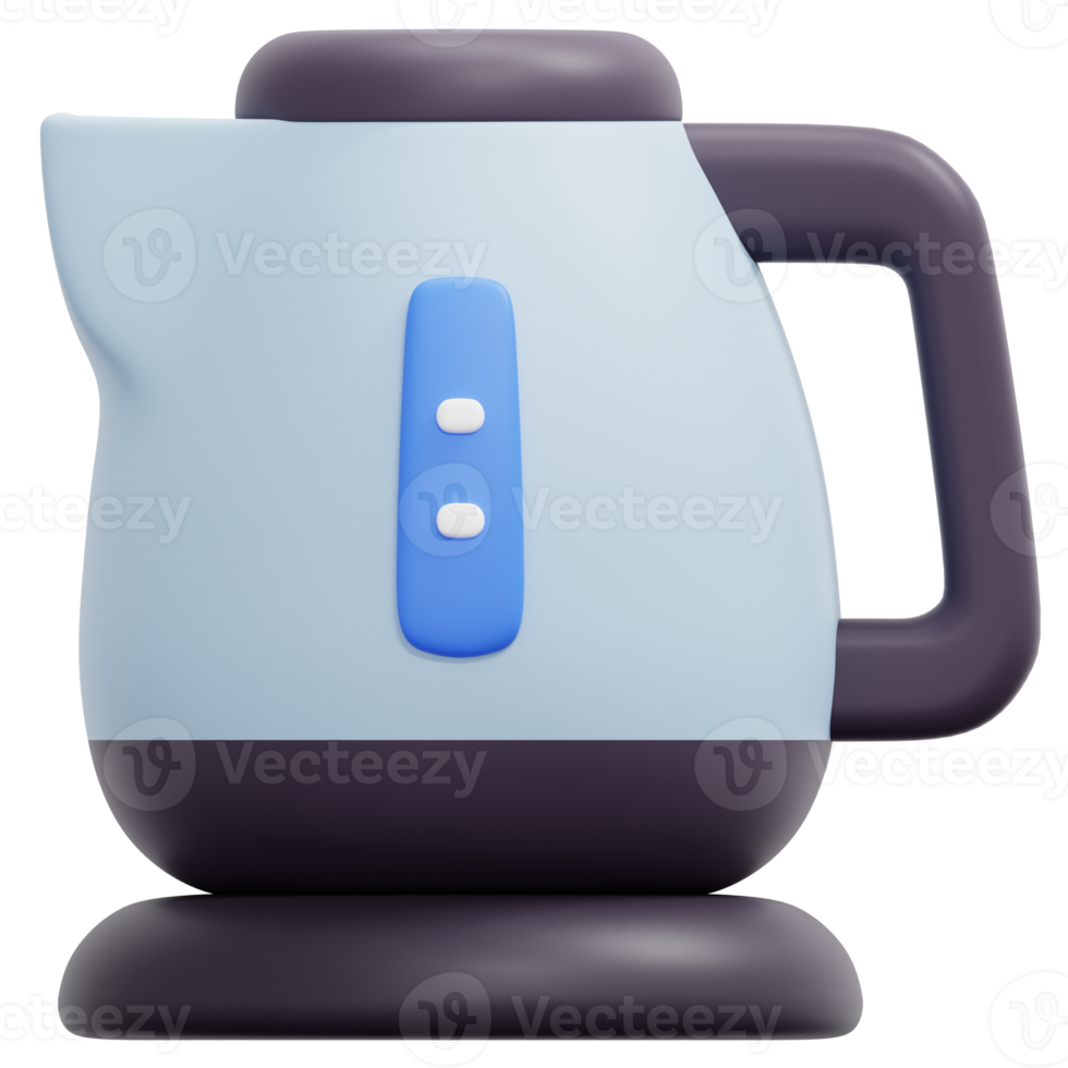 kettle 3d render icon illustration png