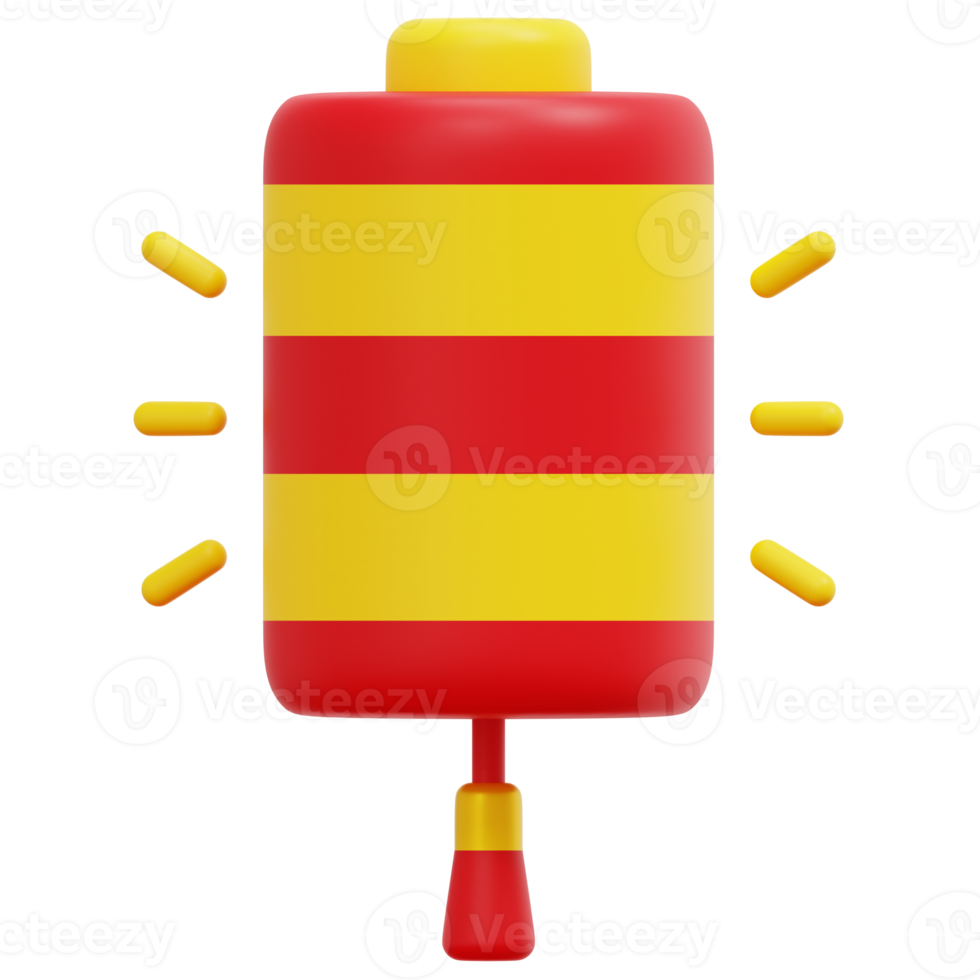 lantern 3d render icon illustration png