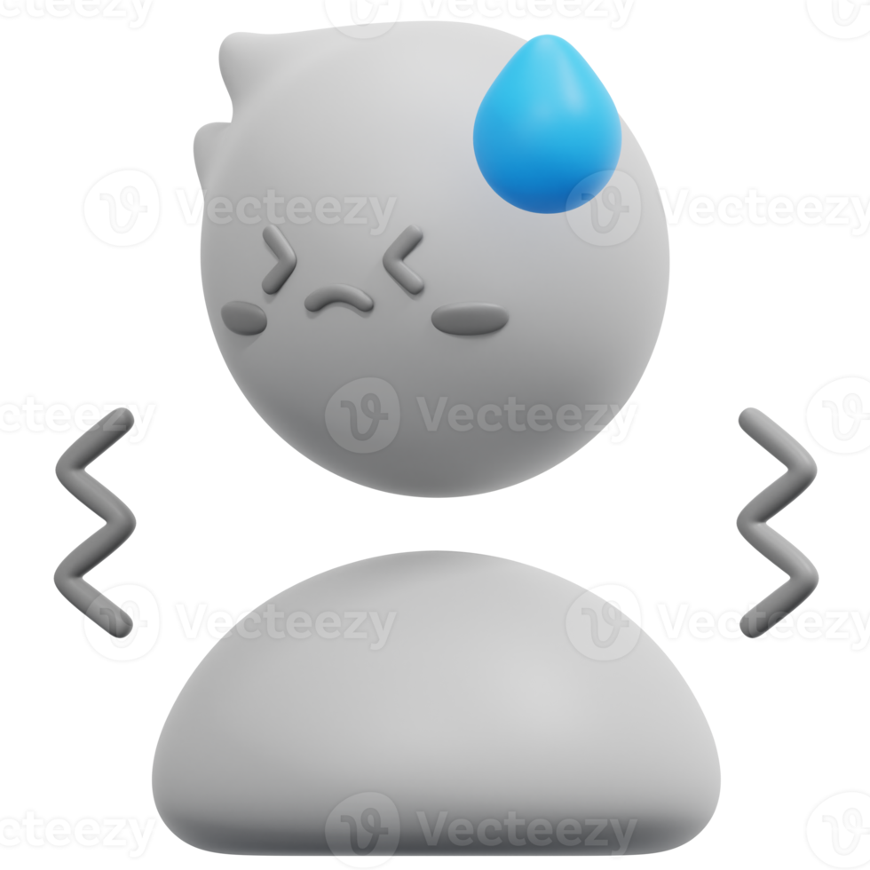 illustration d'icône de rendu 3d nerveux png