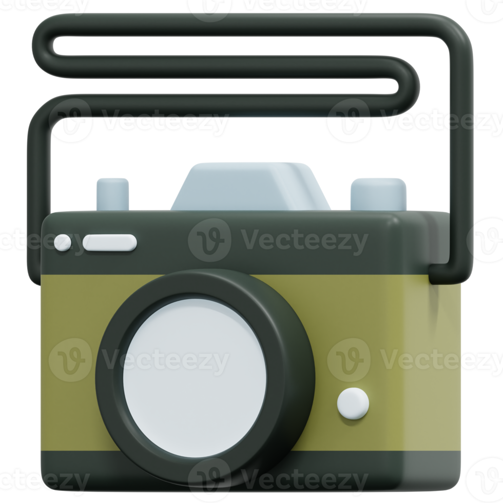 camera 3d render icon illustration png