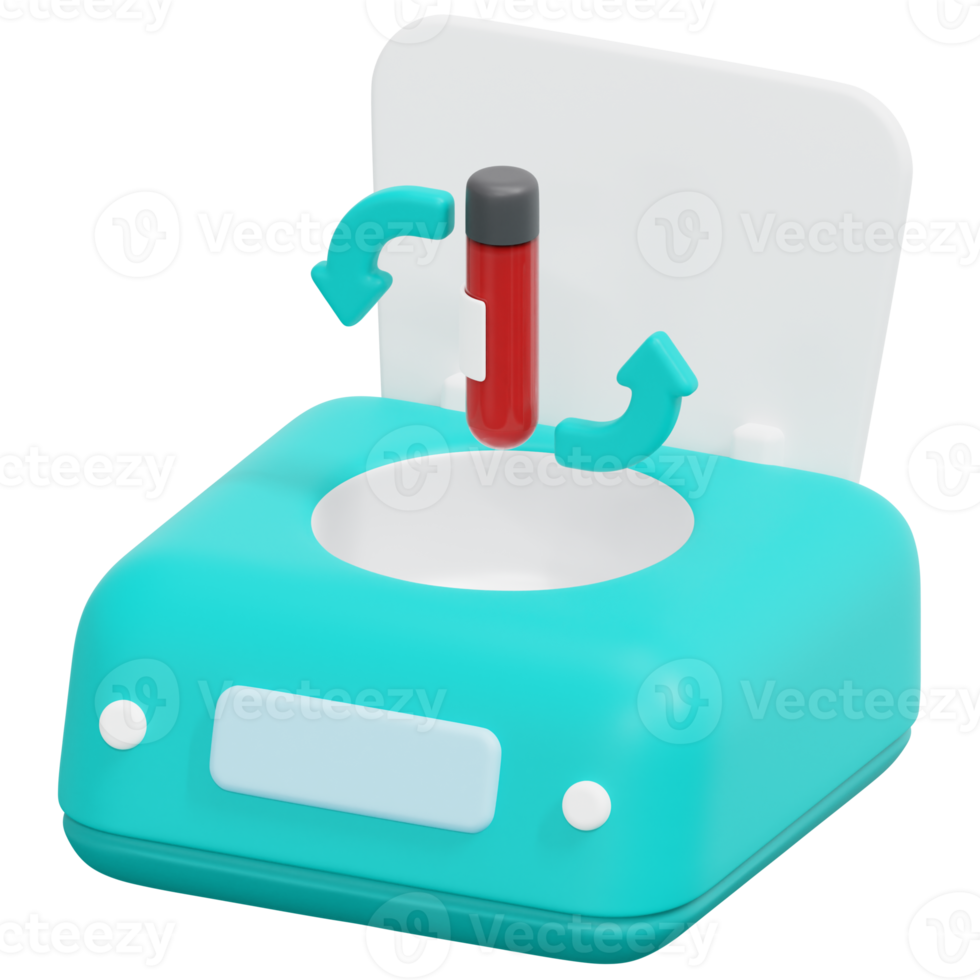 centrifuge 3d render icon illustration png