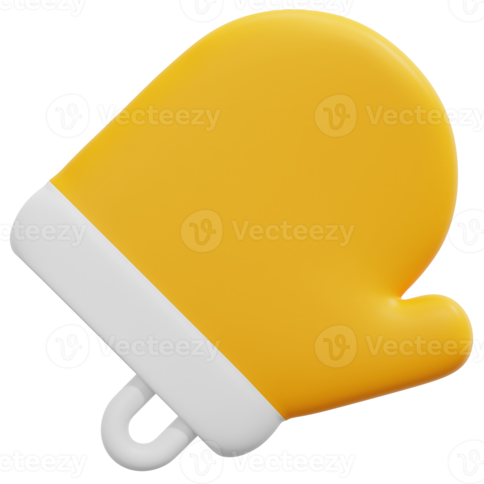 kitchen glove 3d render icon illustration png