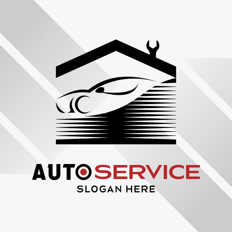 car automotive logo design in creative abstract style with house icon in unique style. Fast and Speed logo template vector. automotive logo premium illustration vector