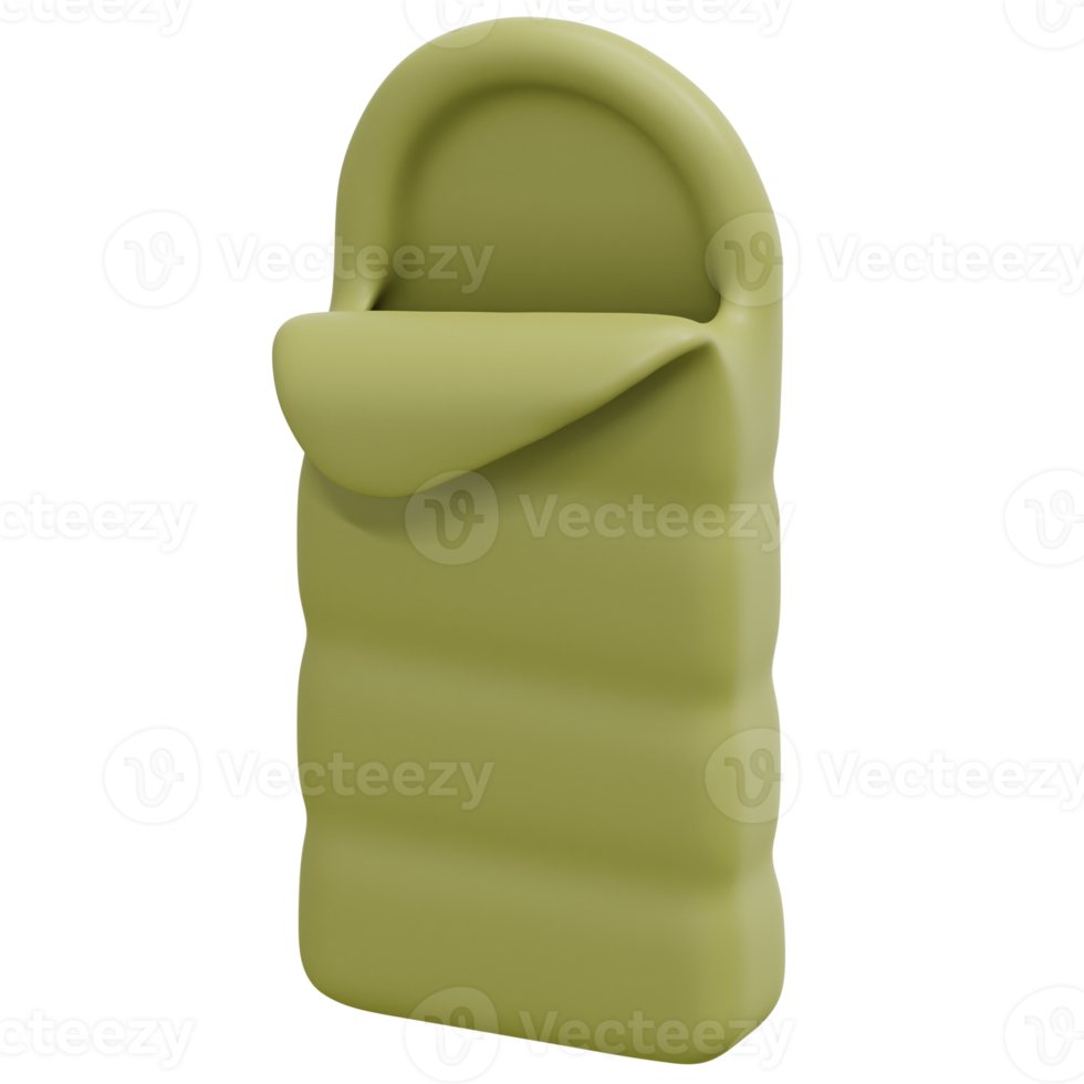 sleeping bag 3d render icon illustration png