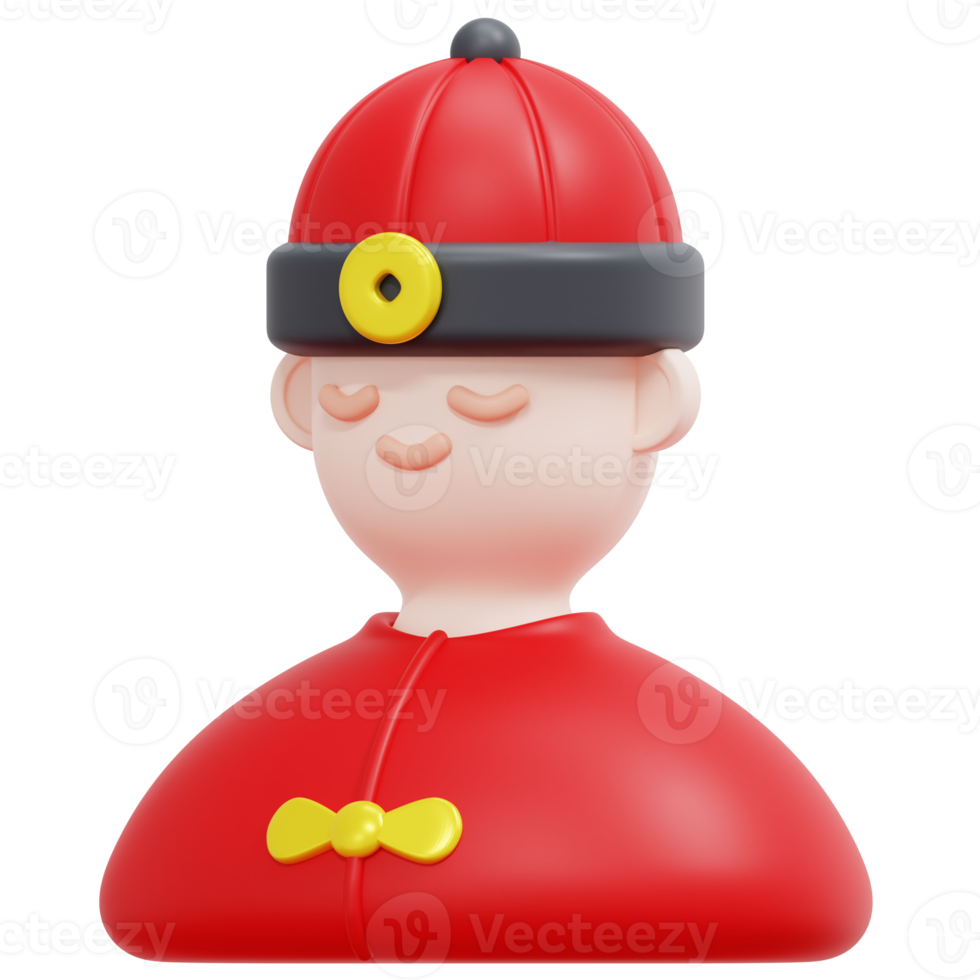 boy 3d render icon illustration png
