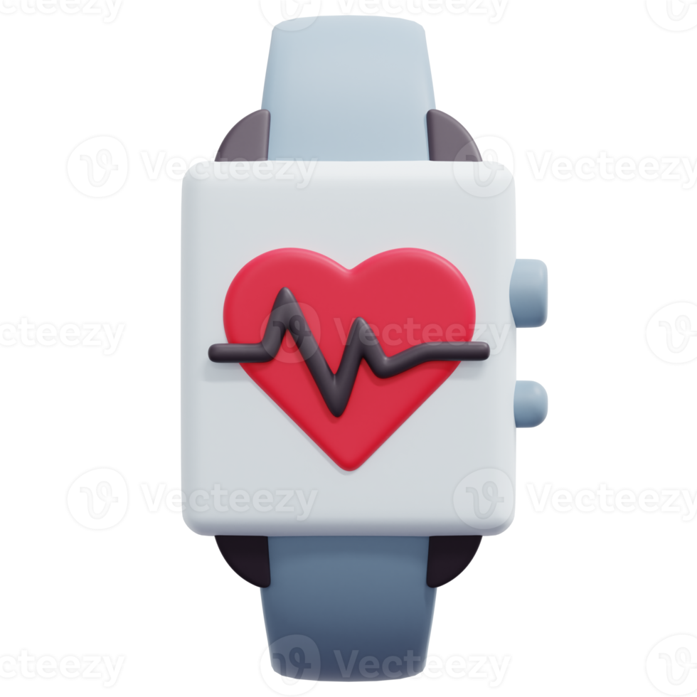 smartwatch 3d render icon illustration png