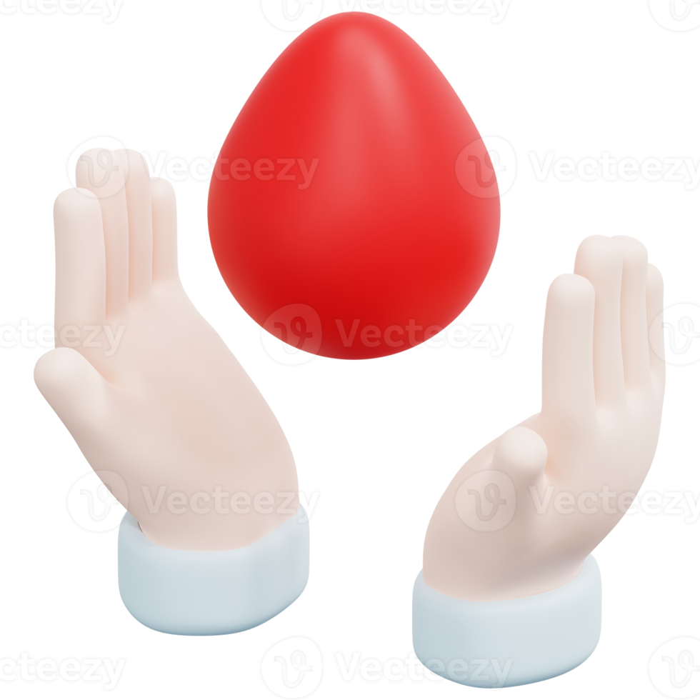 blood donation 3d render icon illustration png