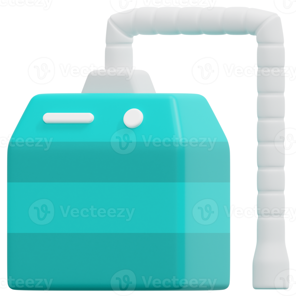 smoke evacuator 3d render icon illustration png