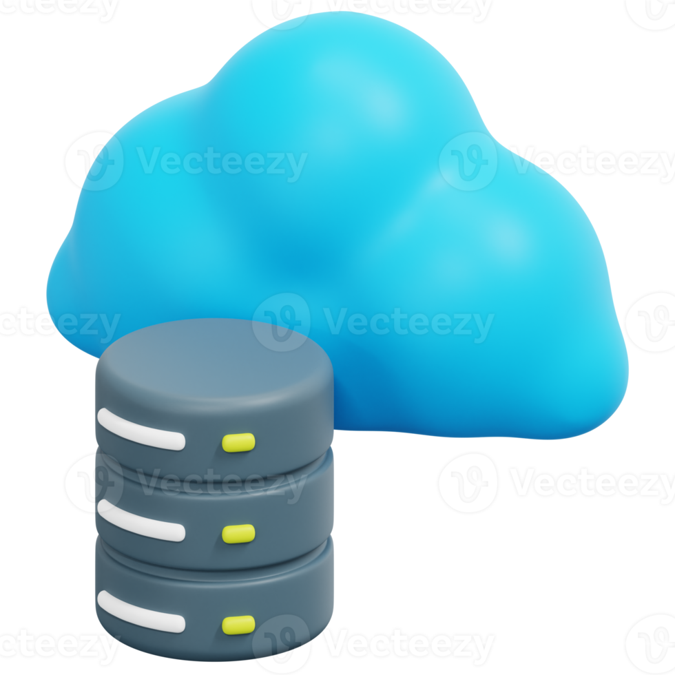 data center 3d render icon illustration png