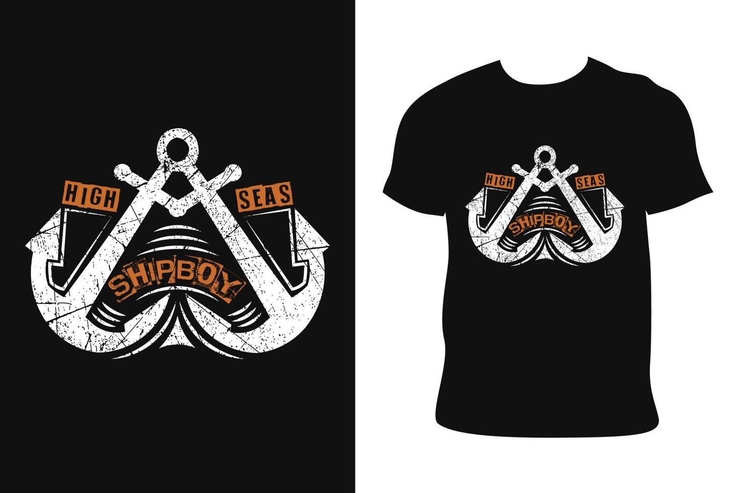 Sailing T-shirts Design vector