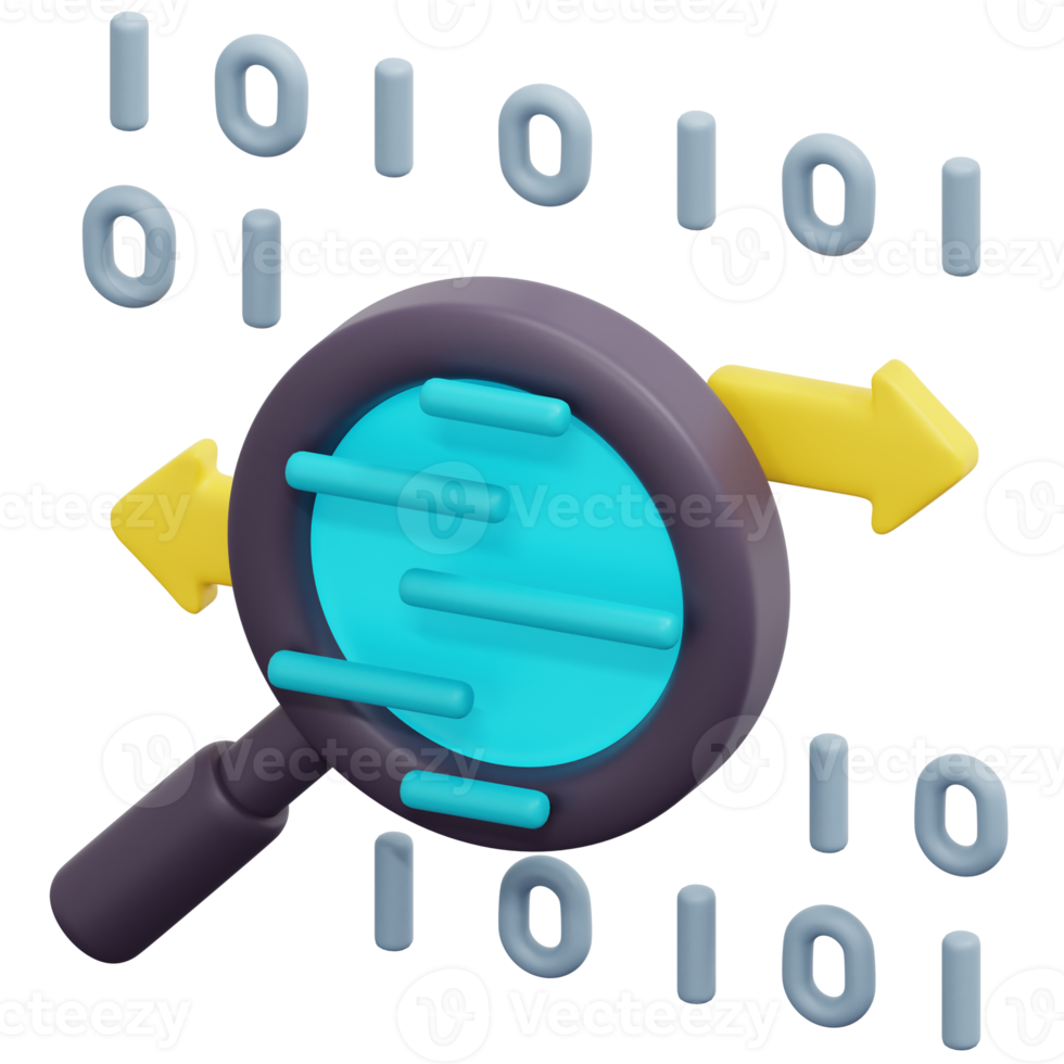 traffic analyse 3d render icon illustration png